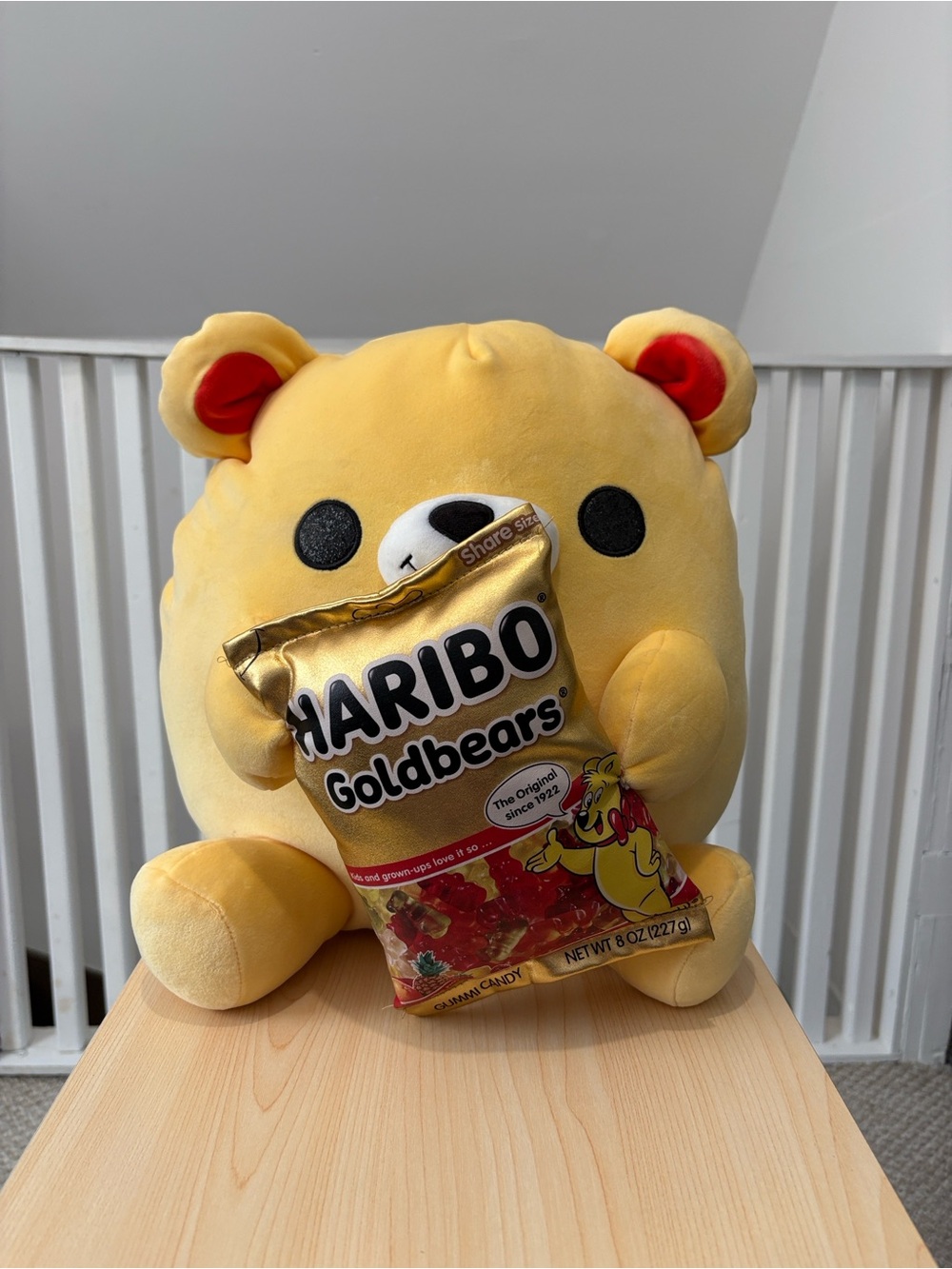 Haribo Goldbears Plush Bear Holding Candy Bag